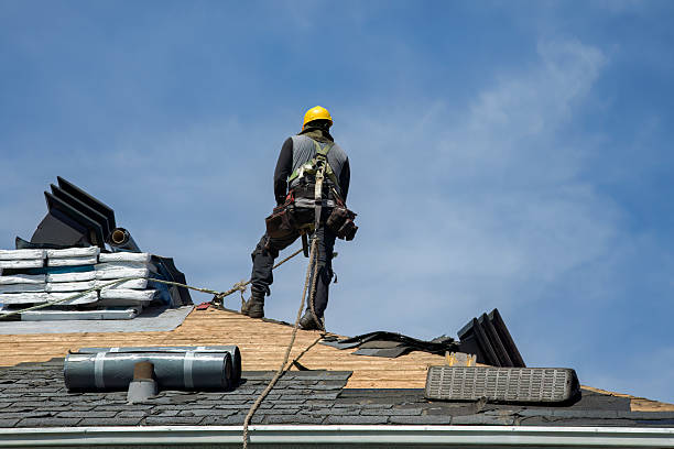 Professional Emergency Roof Repair technician working in Goshen, IN